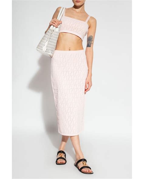 fendi pink skirt|fendi italia.